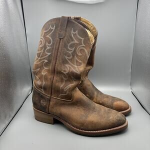 Double H Cowboy Boots Mens Size 14 D Western Work Brown Leather DH1552 USA Made